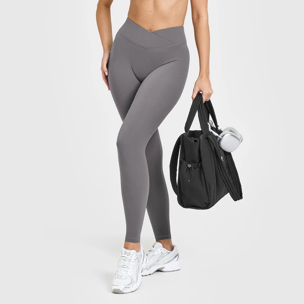 NEW! ONER ACTIVE Unified Wrap Leggings Ash Grey Size Medium